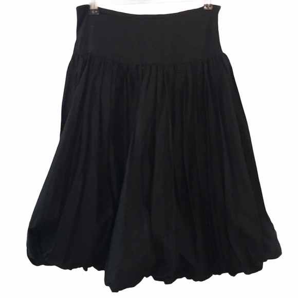 Zoe D. Dresses & Skirts - Zoe D XS Black Circle Balloon Midi Skirt EUC